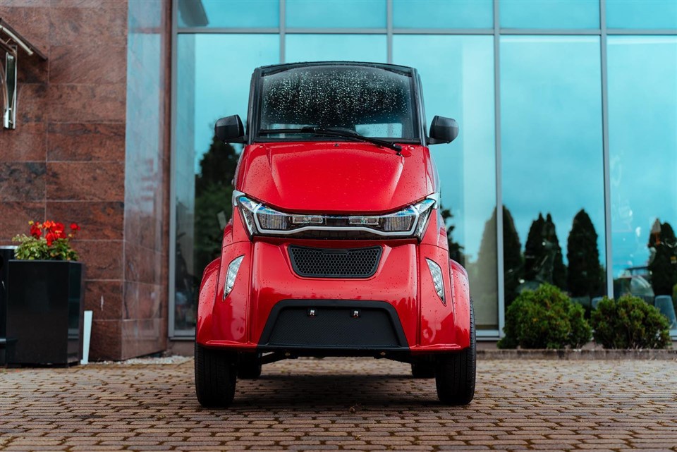 A Mini Electric Car For A Quick Commute