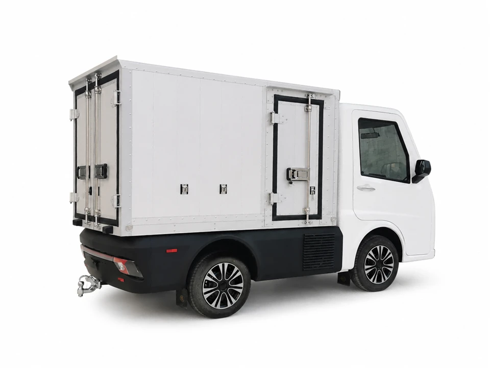 Electric Commercial Vehicle With Aluminum Cargo Box factory